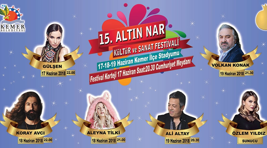 Altın Nar Festivali'ne sanatçı akını
