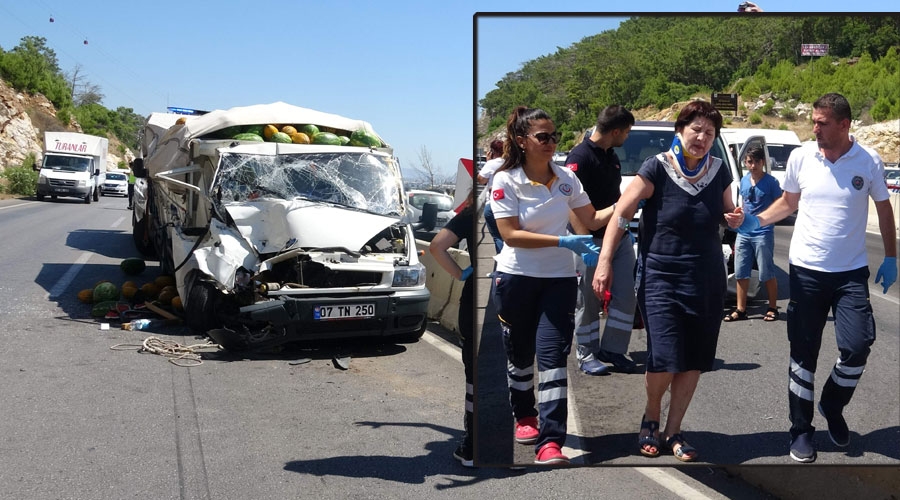 Kazayı izlerken, kaza yaptı