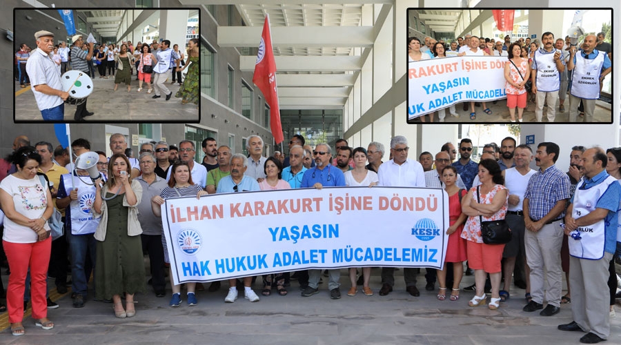 İhraç edildiği belediyeye davul zurnayla döndü