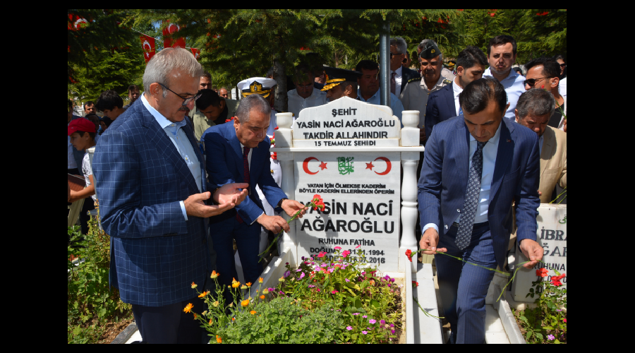 Şehit Naci Ağaroğlu mezarı başında anıldı