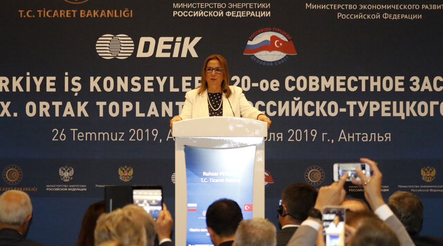 Bakan Pekcan'dan Rus iş insanlarına; kalite de uygun fiyat da burada