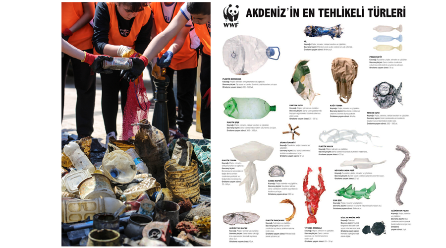 Akdeniz'in tehlikeli 18 atık türü
