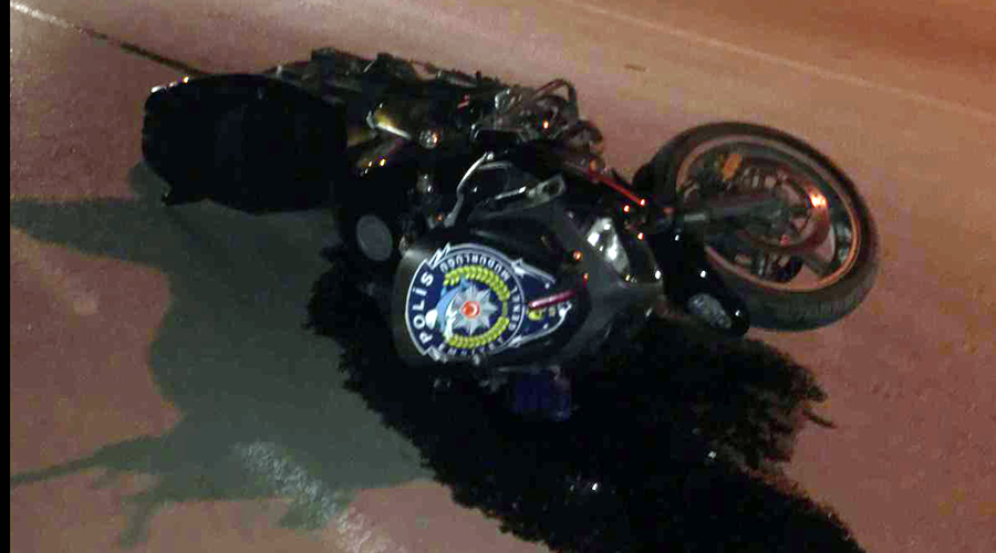 'Dur' ihtarına uymayan sürücü, kaçarken motosikletli polise çarptı