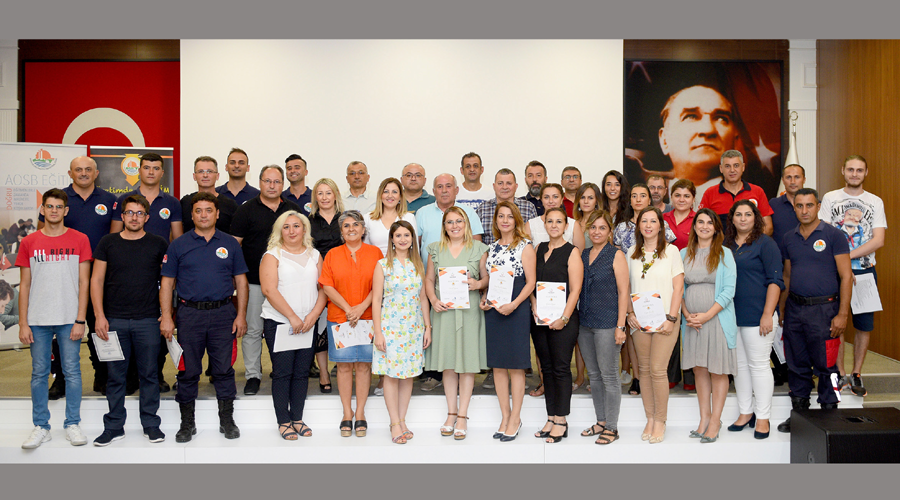 Antalya OSB'den itfaiyecilere eğitim