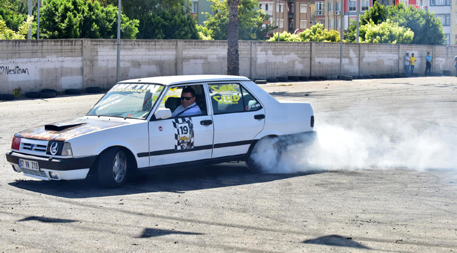 Kepez'de drift heyecanına Başkan Tütüncü'de katıldı
