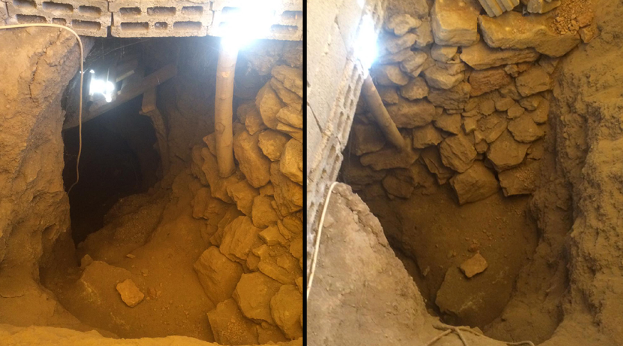 'Tarihi eser bulacağım' diye bahçede 33 metre tünel kazdı