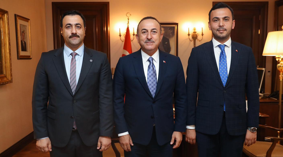 Bakan Çavuşoğlu, ALKÜ rektörü Kalan'ı kabul etti 