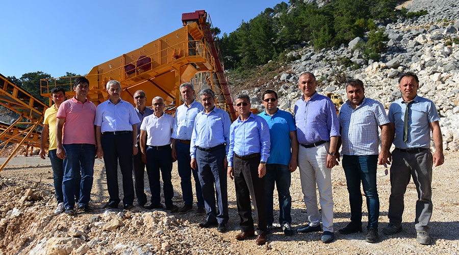 Taş Kırma ve Eleme Tesisleri üretime başladı