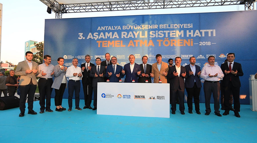 Raylı sistemin 3. Etabına kazma vuruldu