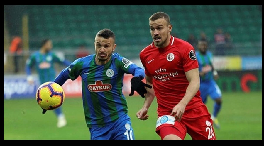 Çaykur Rizespor - Antalyaspor maç sonucu: 1-0
