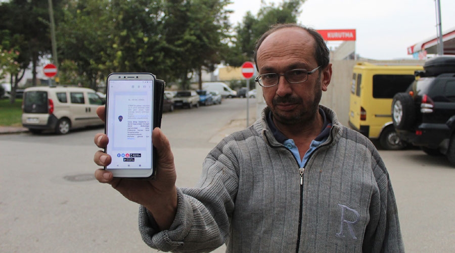 Eski Sanayi'de 20 metrelik yolda yarım saatte 2 ceza yedi