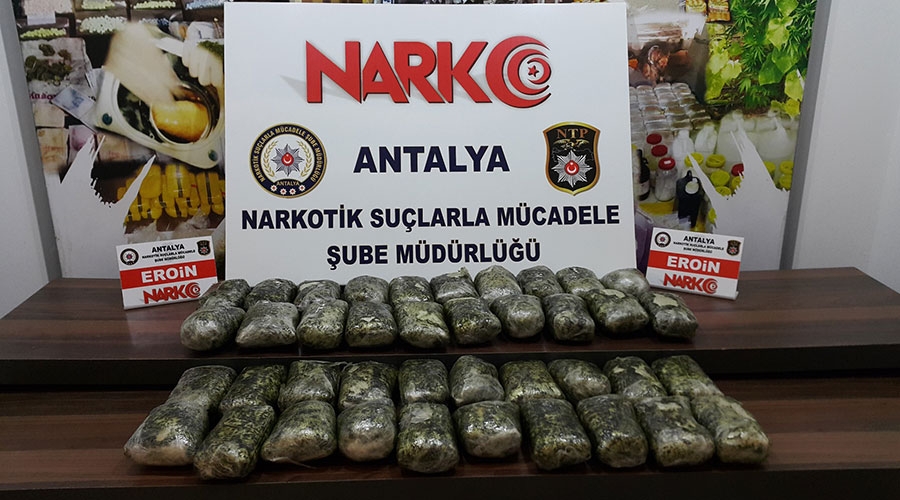 Aksu'da 21 kilo 360 gram eroin ele geçirildi