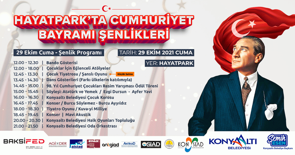 Konyaaltı’nda Cumhuriyet coşkusu yaşanacak
