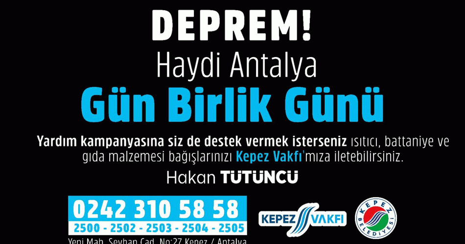 Haydi Antalya! Gün Birlik Olma Günü